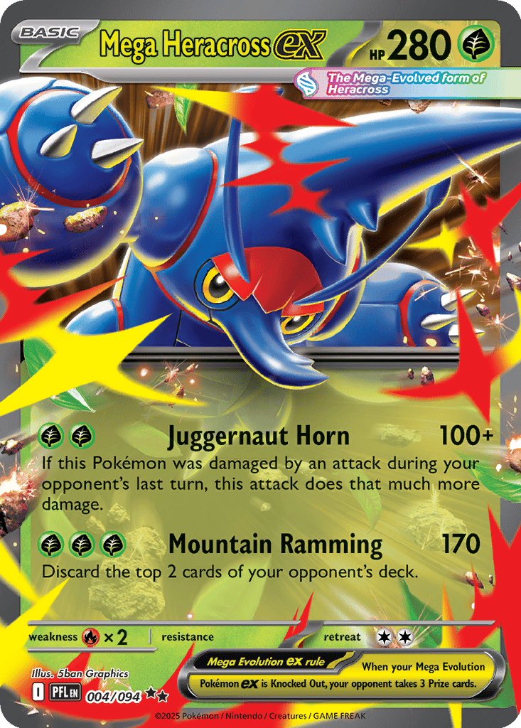 Mega Heracross ex card