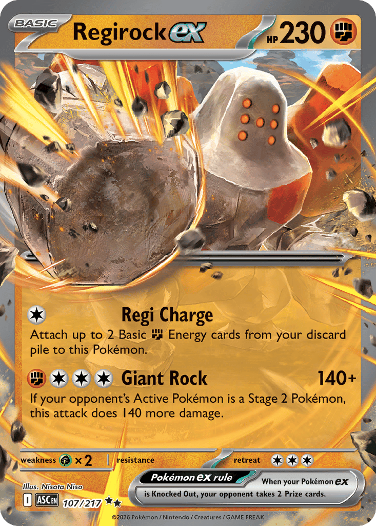 Regirock ex card