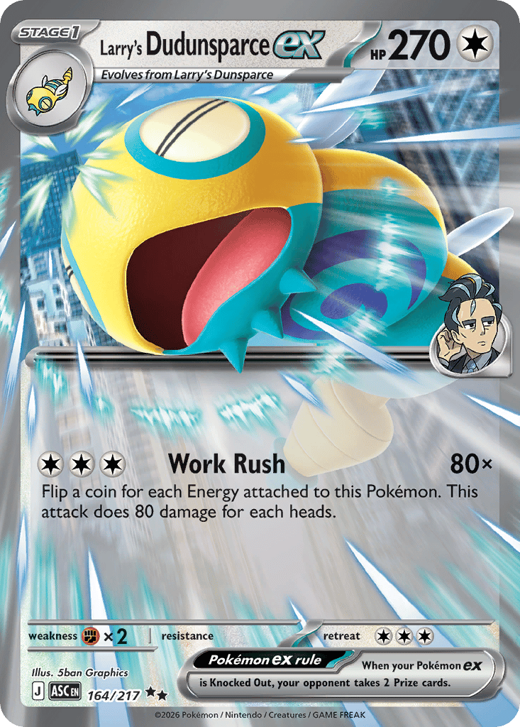 Larry's Dudunsparce ex card