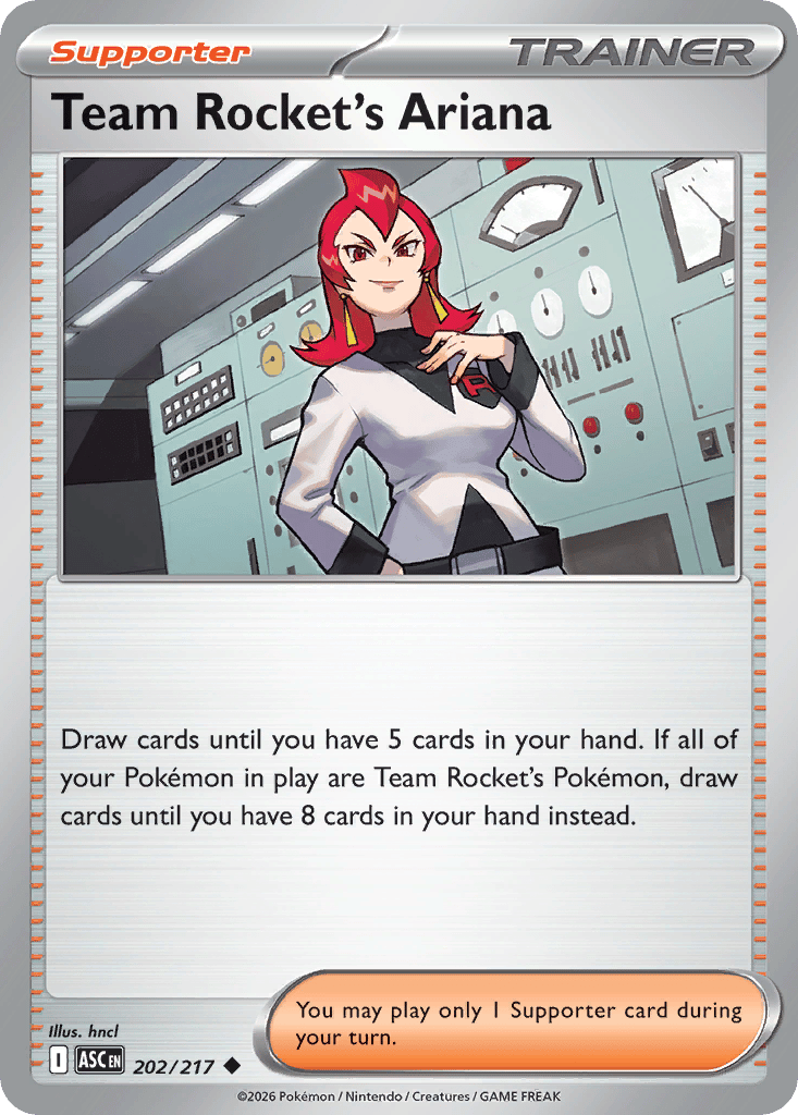 Team Rocket's Ariana card
