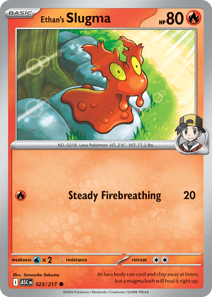 Ethan's Slugma card