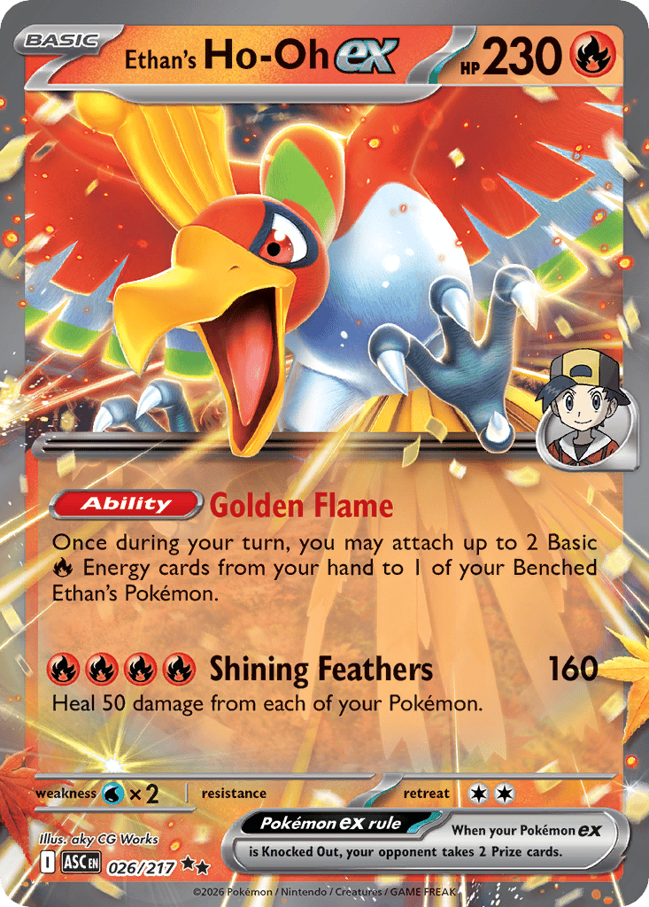 Ethan's Ho-Oh ex card
