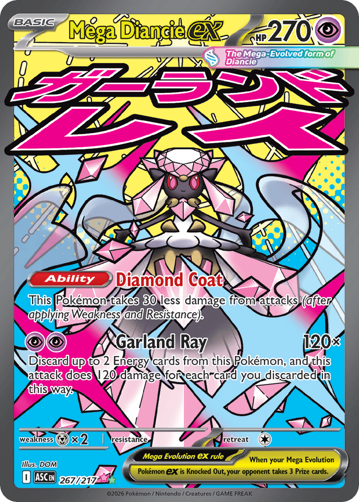 Mega Diancie ex card