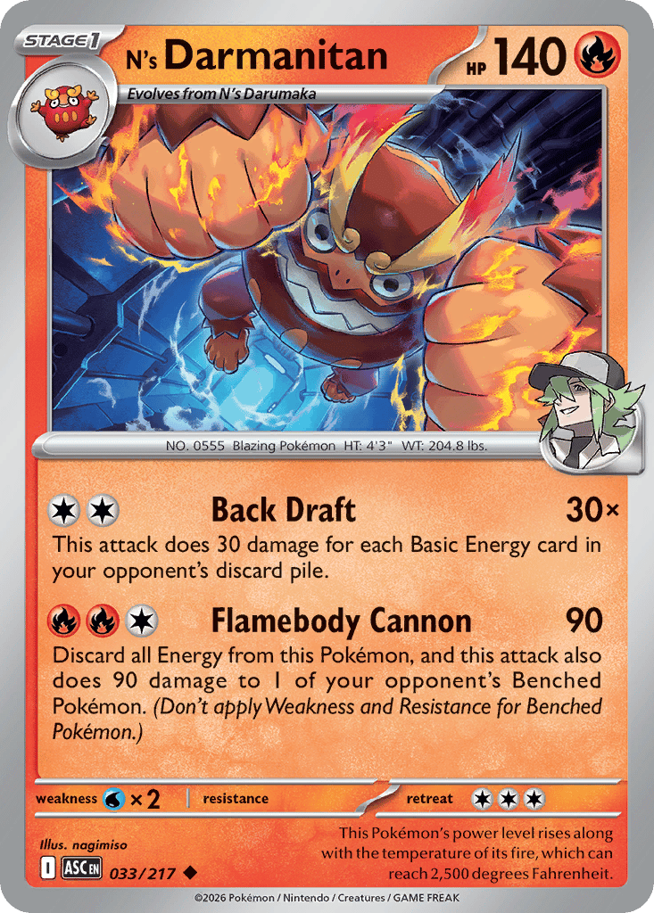 N's Darmanitan card