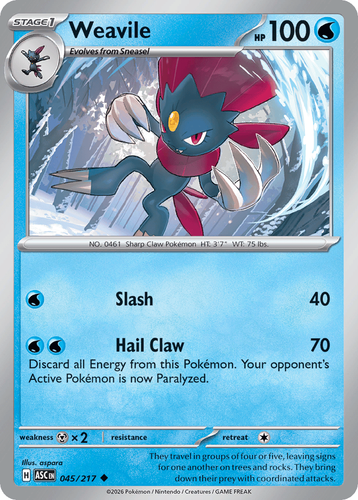 Weavile card