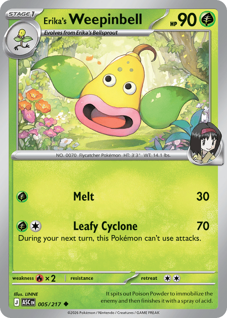 Erika's Weepinbell card