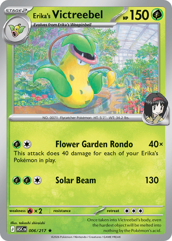 Erika's Victreebel card