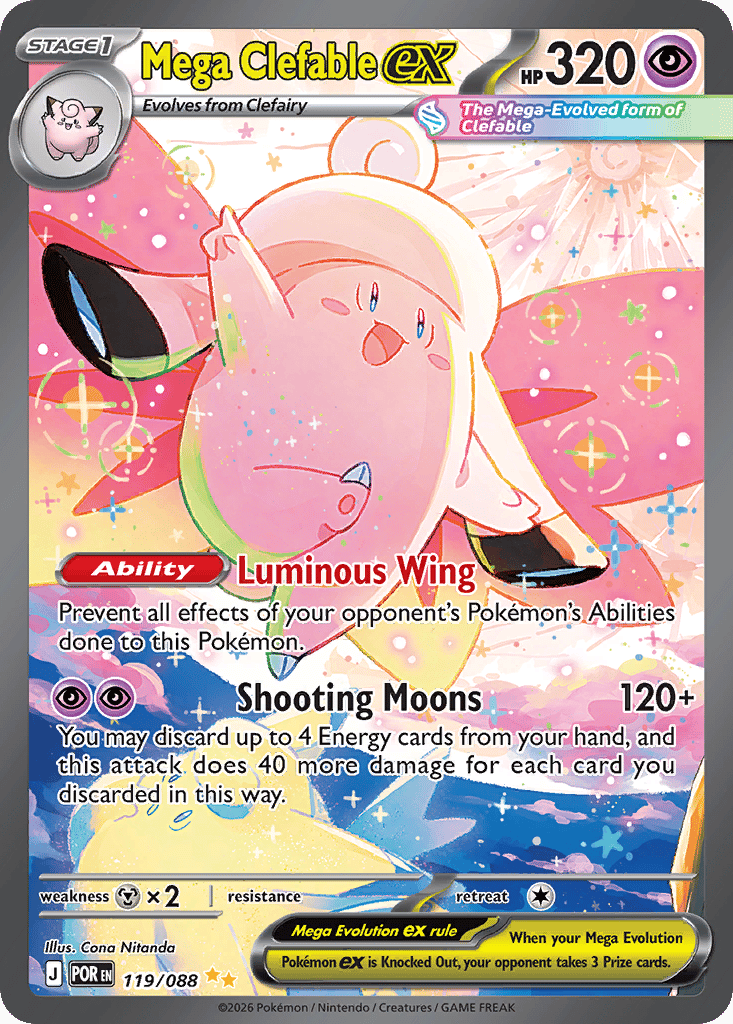 Mega Clefable ex card