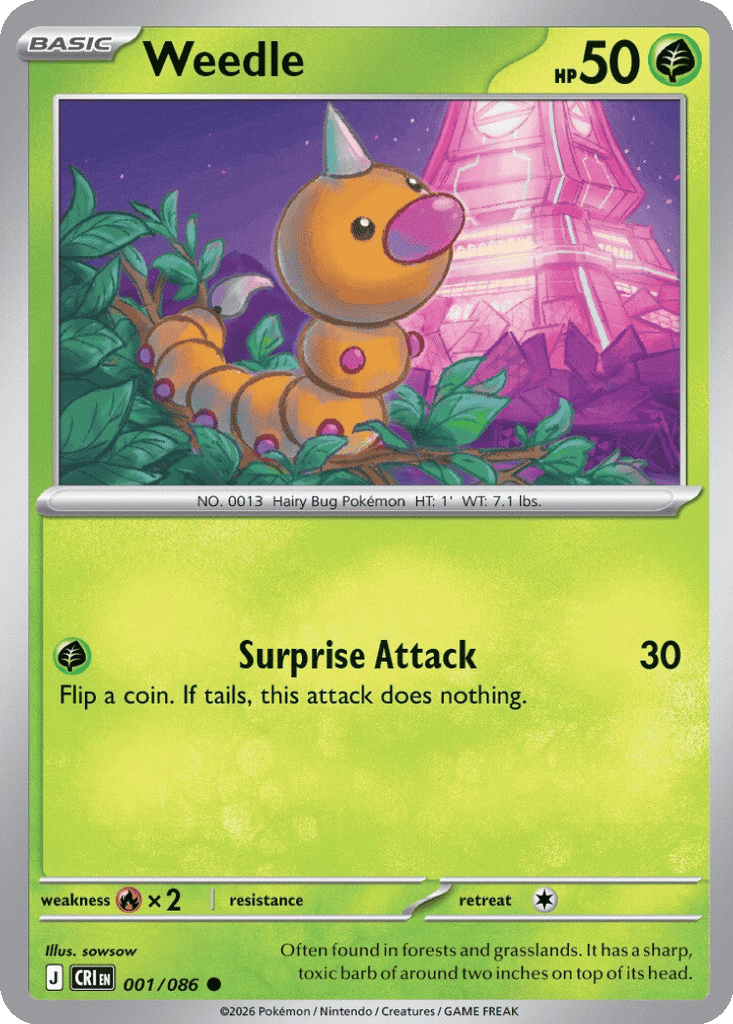 Weedle card