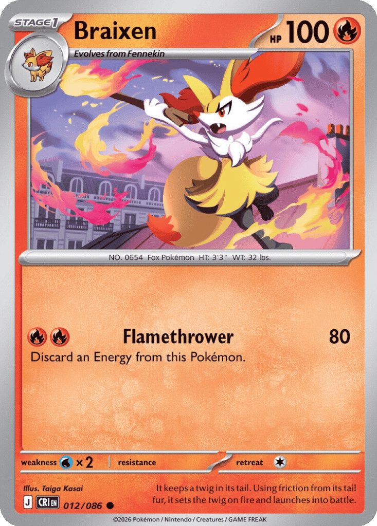 Braixen card