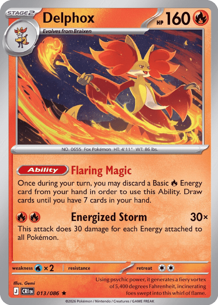 Delphox card