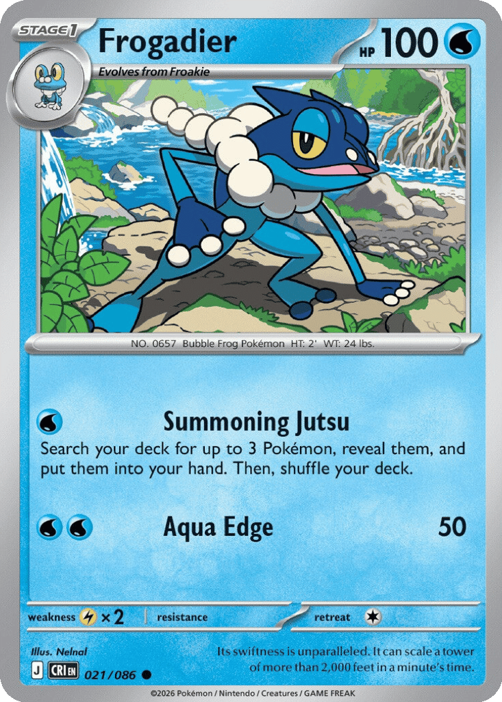 Frogadier card