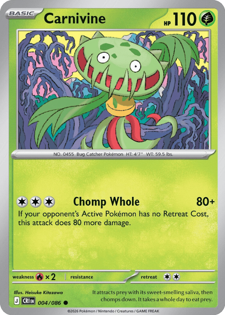 Carnivine card