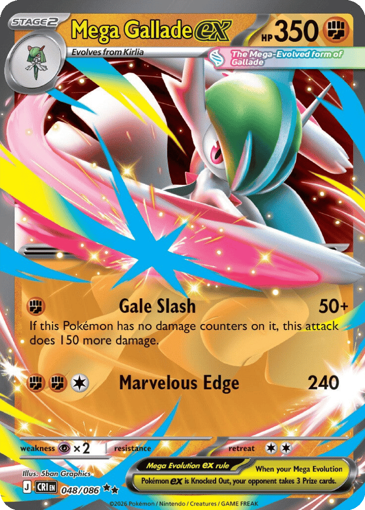 Mega Gallade ex card