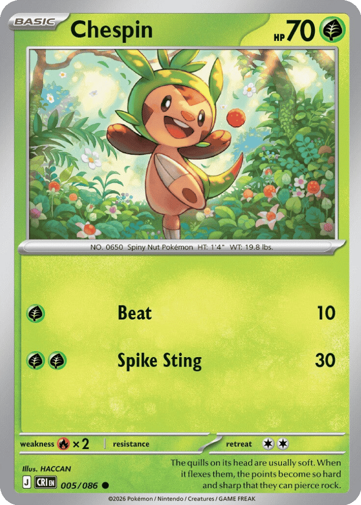 Chespin card