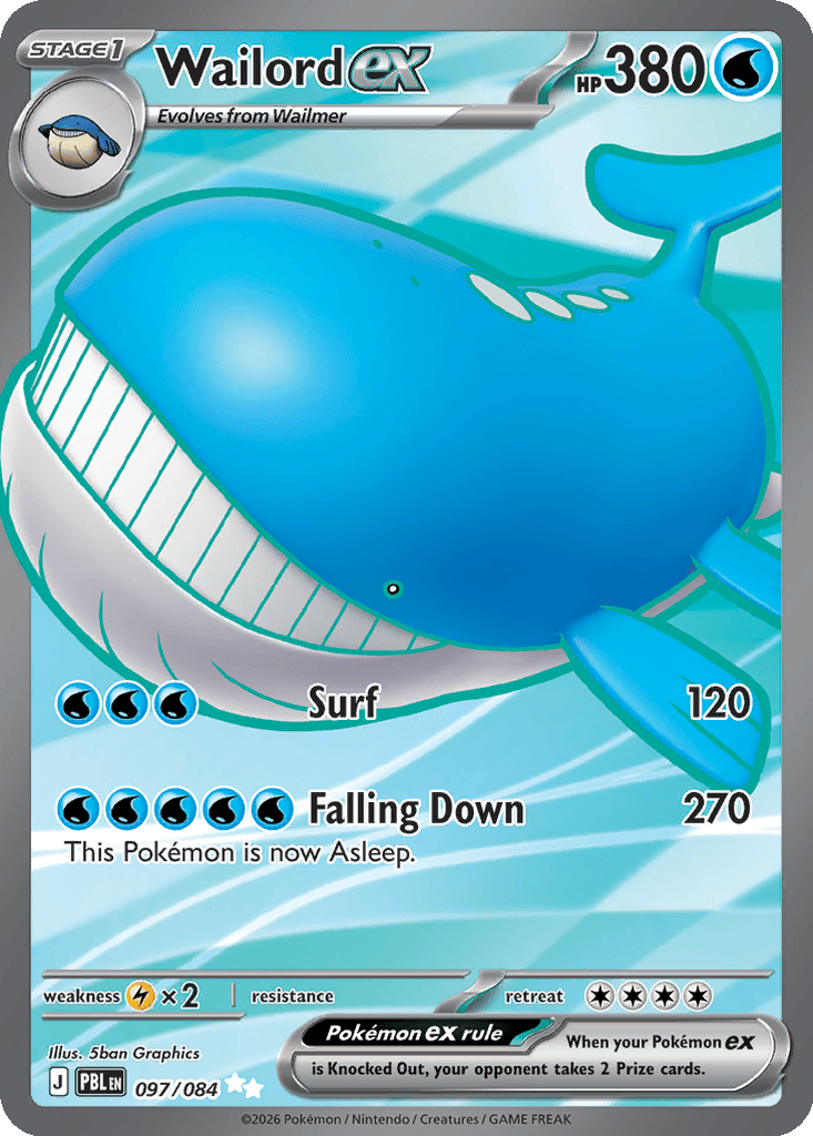 wailord pokemon card value (30/106) [Diamond & Pearl: Great Encounters] Colorless Dwindling Wave (100 Wailord - 032/159 - Crown