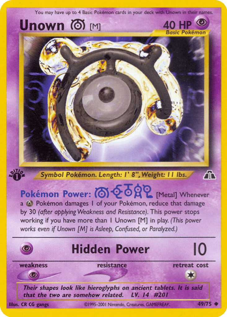 Unown [M] card