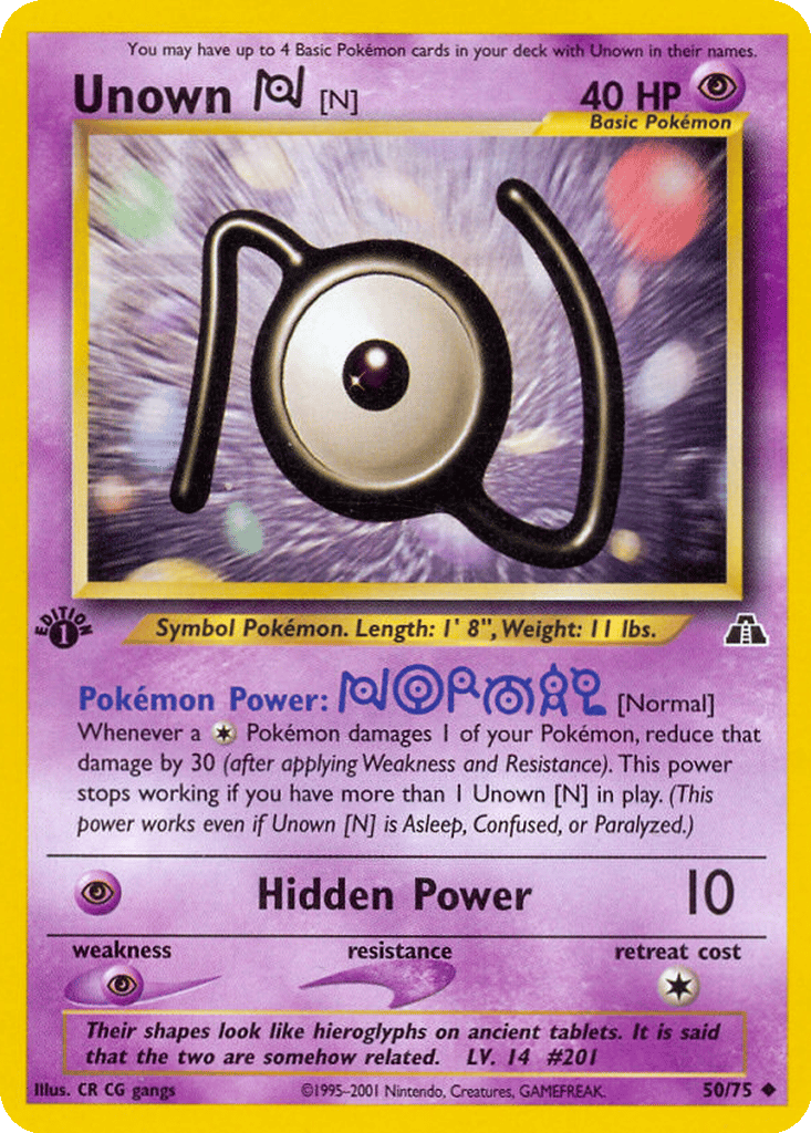 Unown [N] card