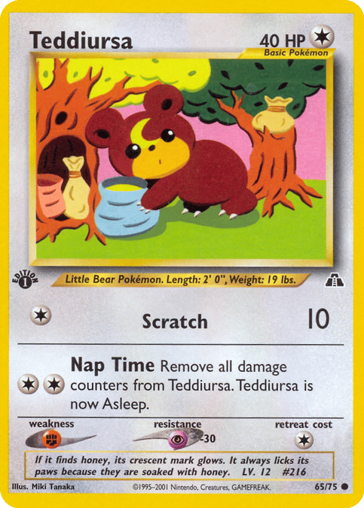Teddiursa card