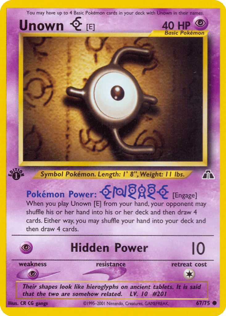 Unown [E] card