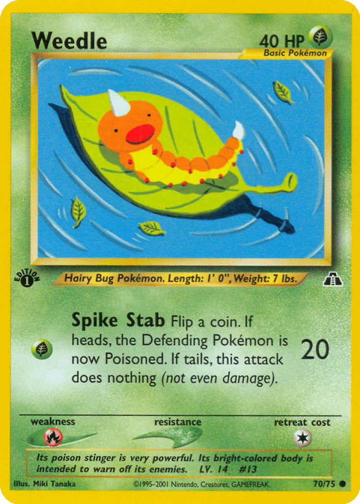 Weedle card