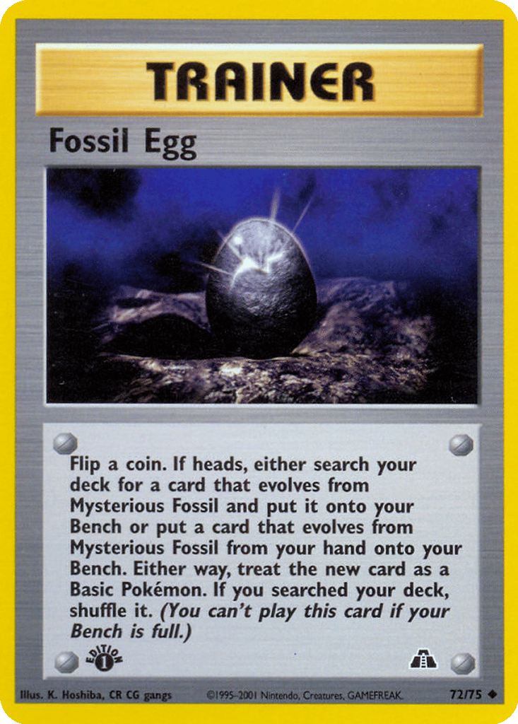 Fossil Egg card