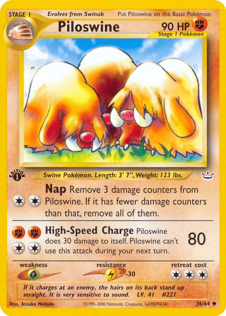 Piloswine card