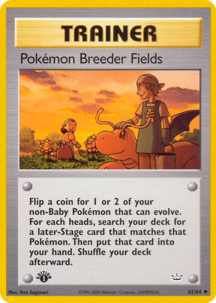 Pokémon Breeder Fields card
