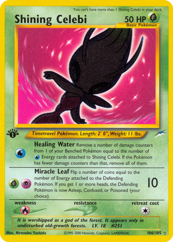 Shining Celebi card