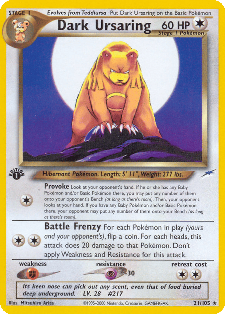 Dark Ursaring card