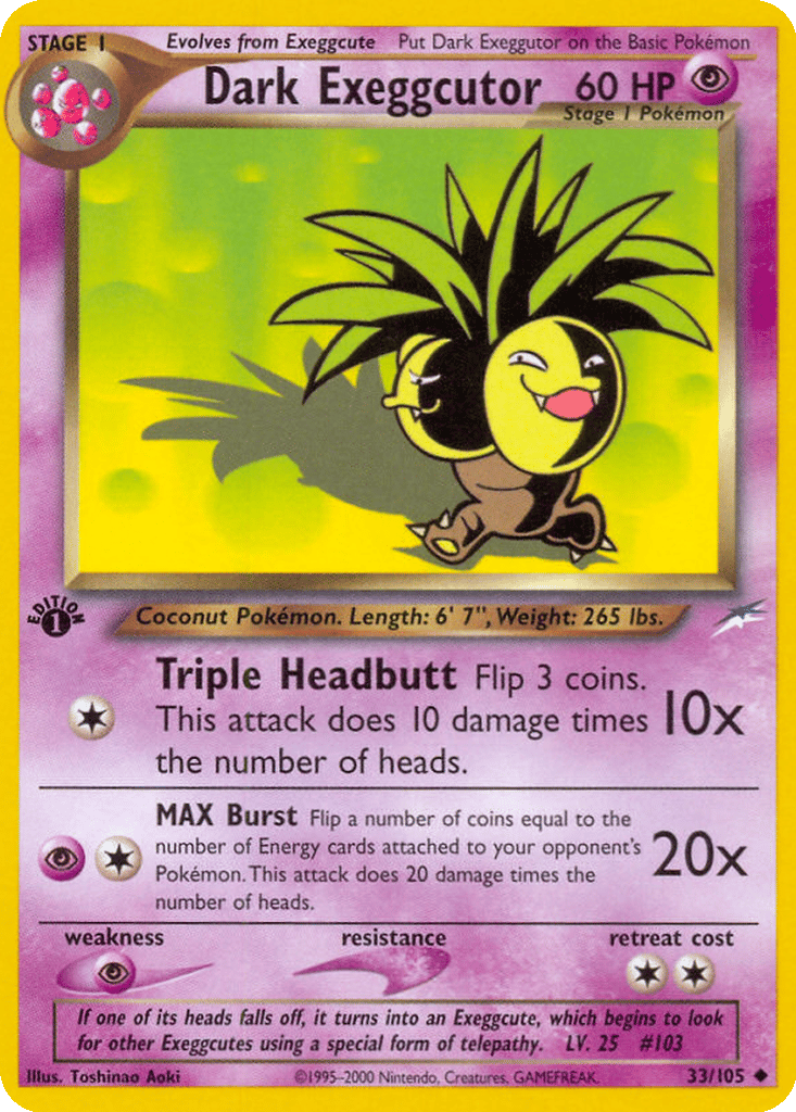 Dark Exeggutor card