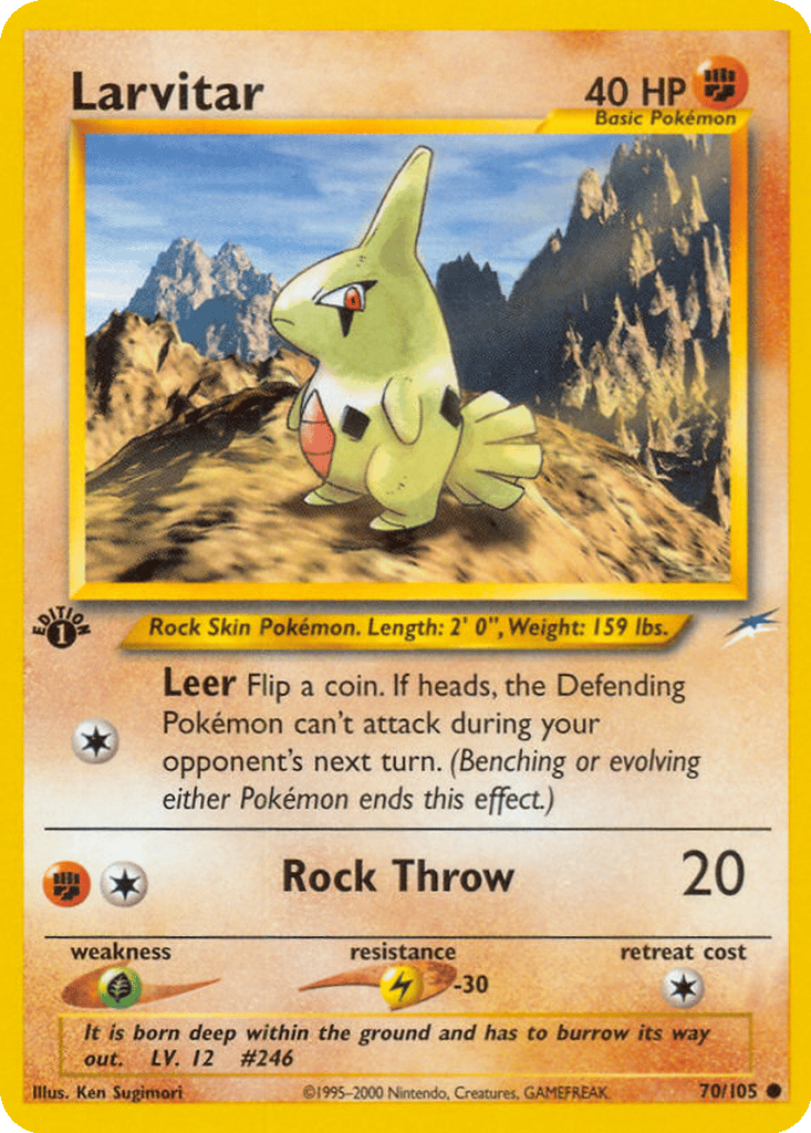 Larvitar card