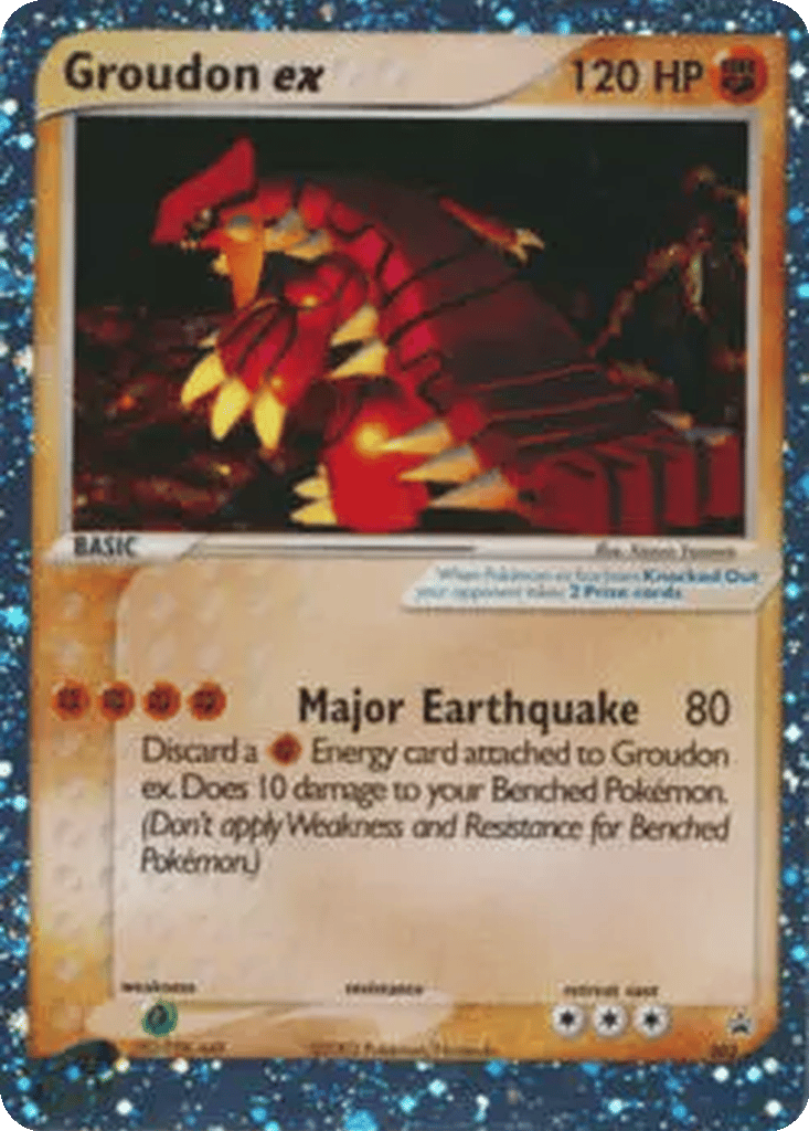 Groudon ex card