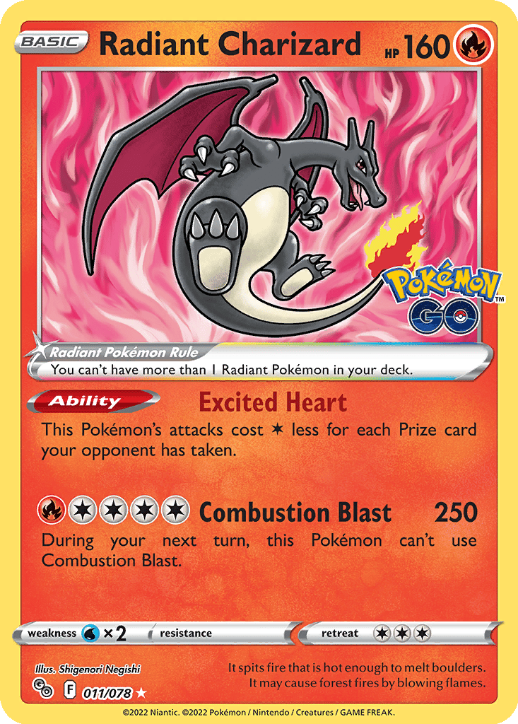 Radiant Charizard card