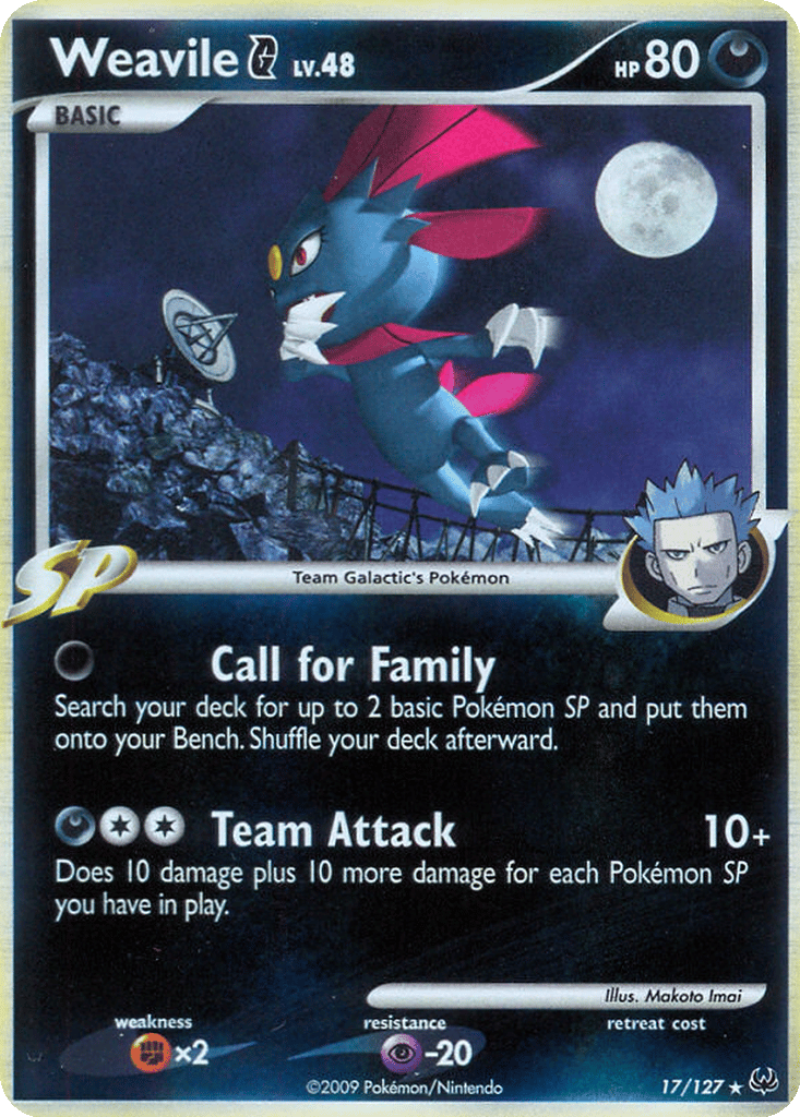 Weavile G card