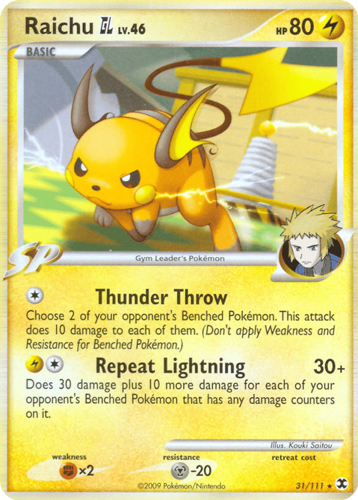 Raichu GL card