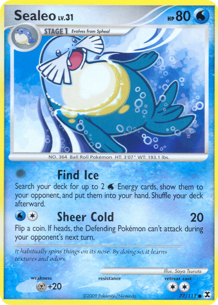 sealeo pokemon card Sealeo Cards | Dex