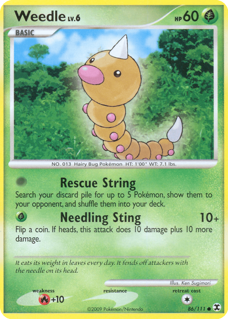 Weedle card