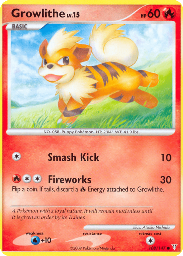 Growlithe card