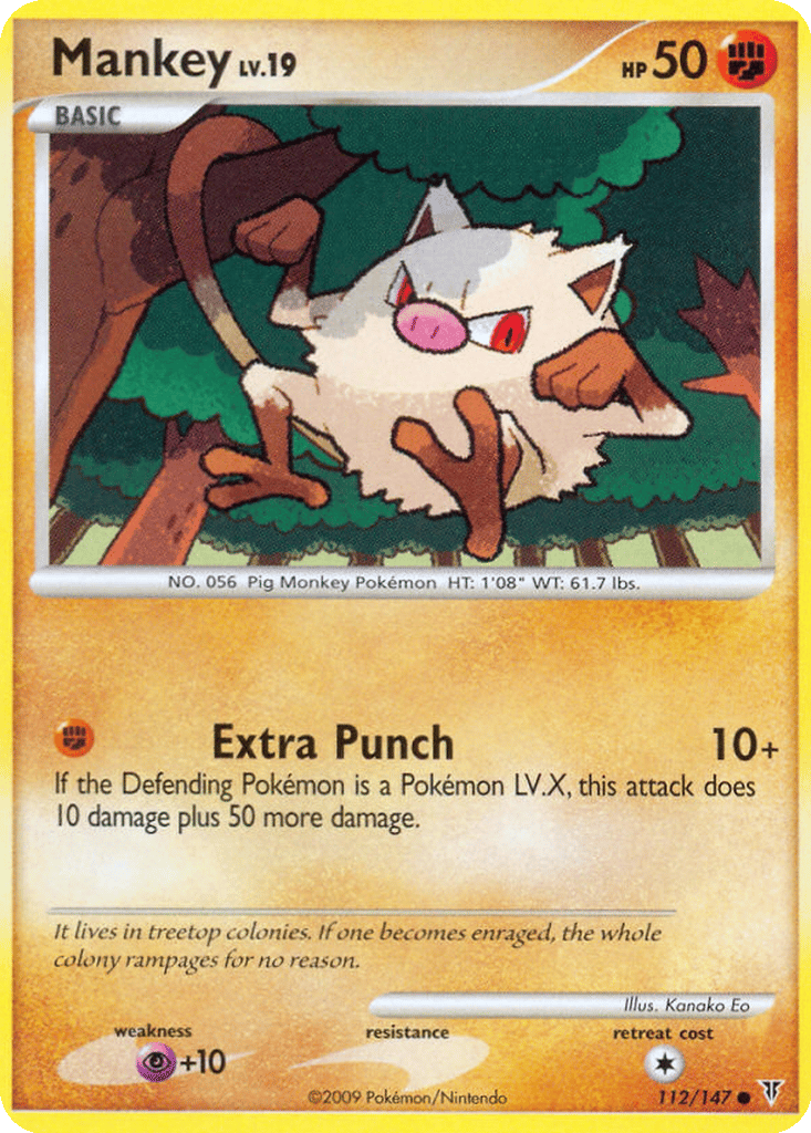 Mankey card