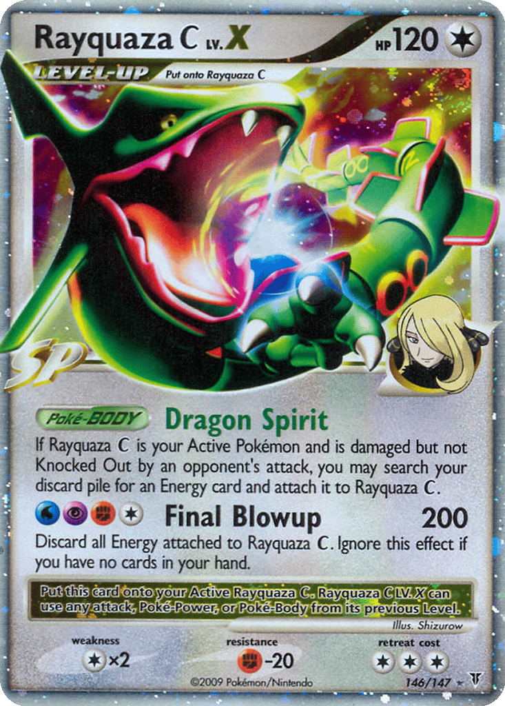 Rayquaza C LV.X card