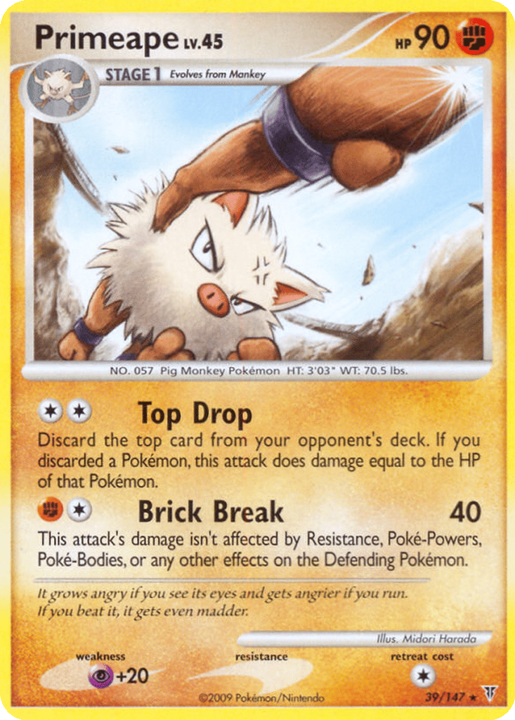 Primeape card