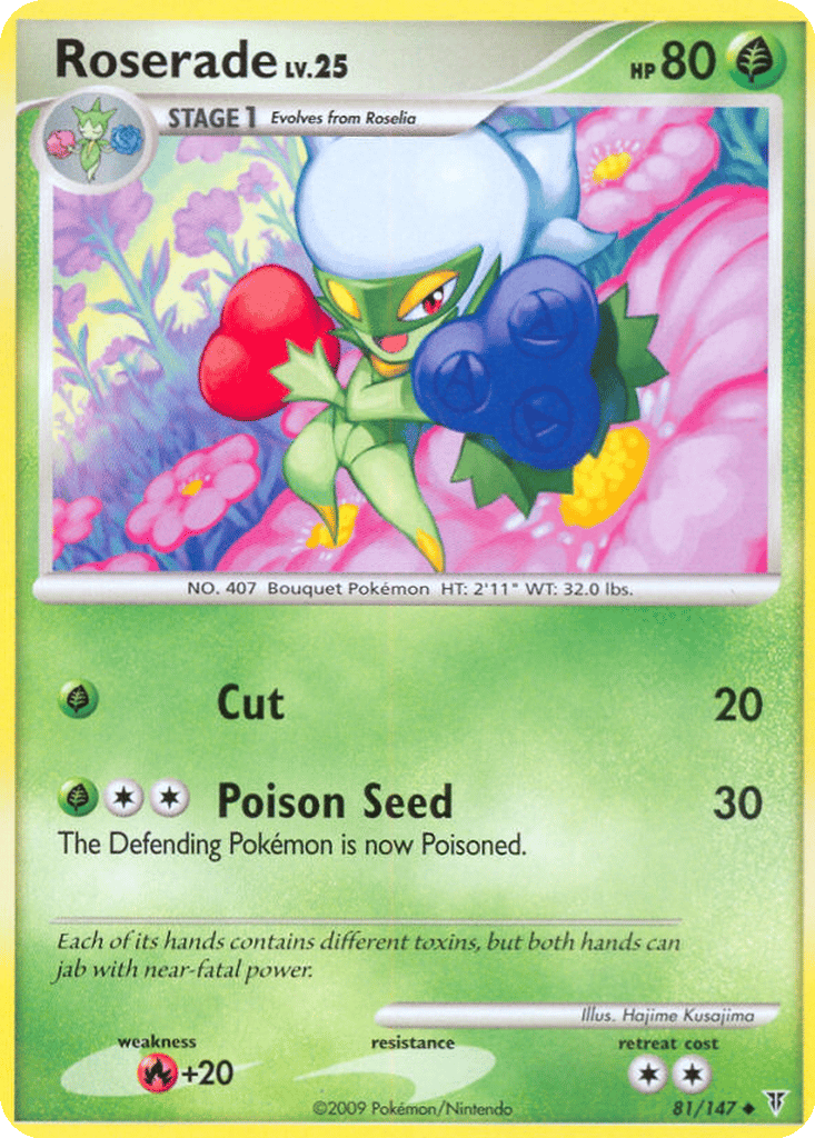 Roserade card