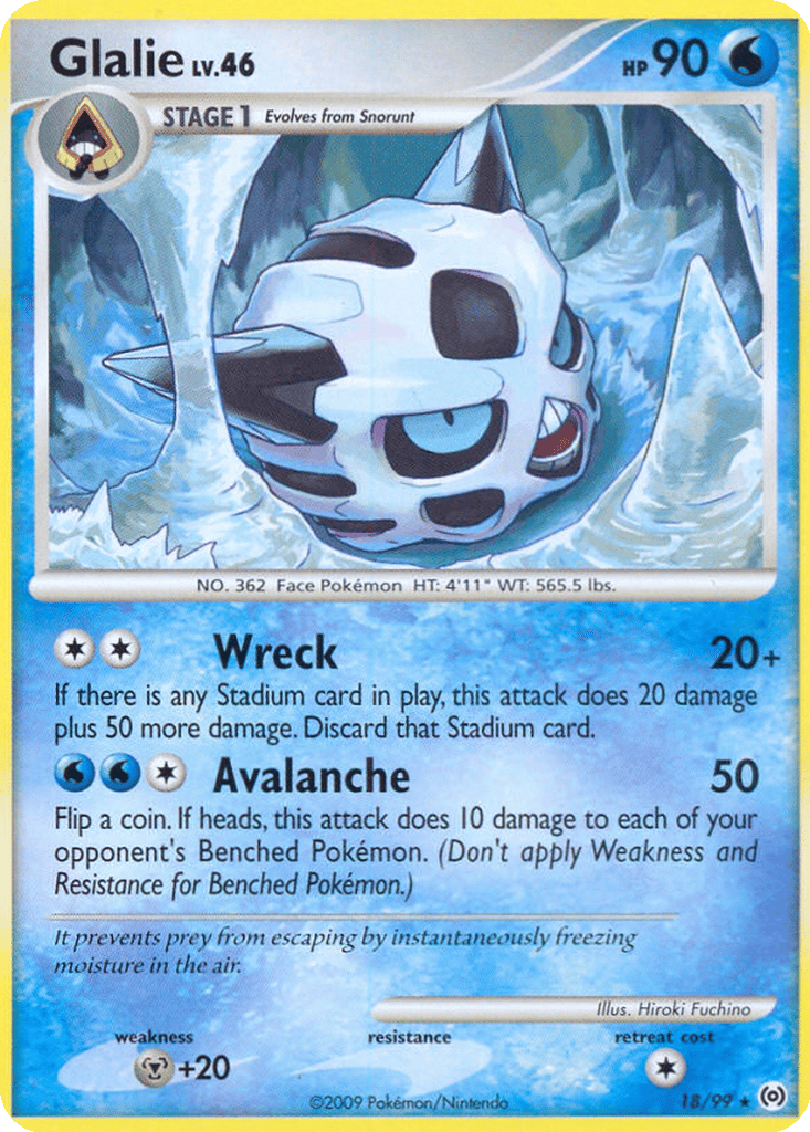 Glalie card