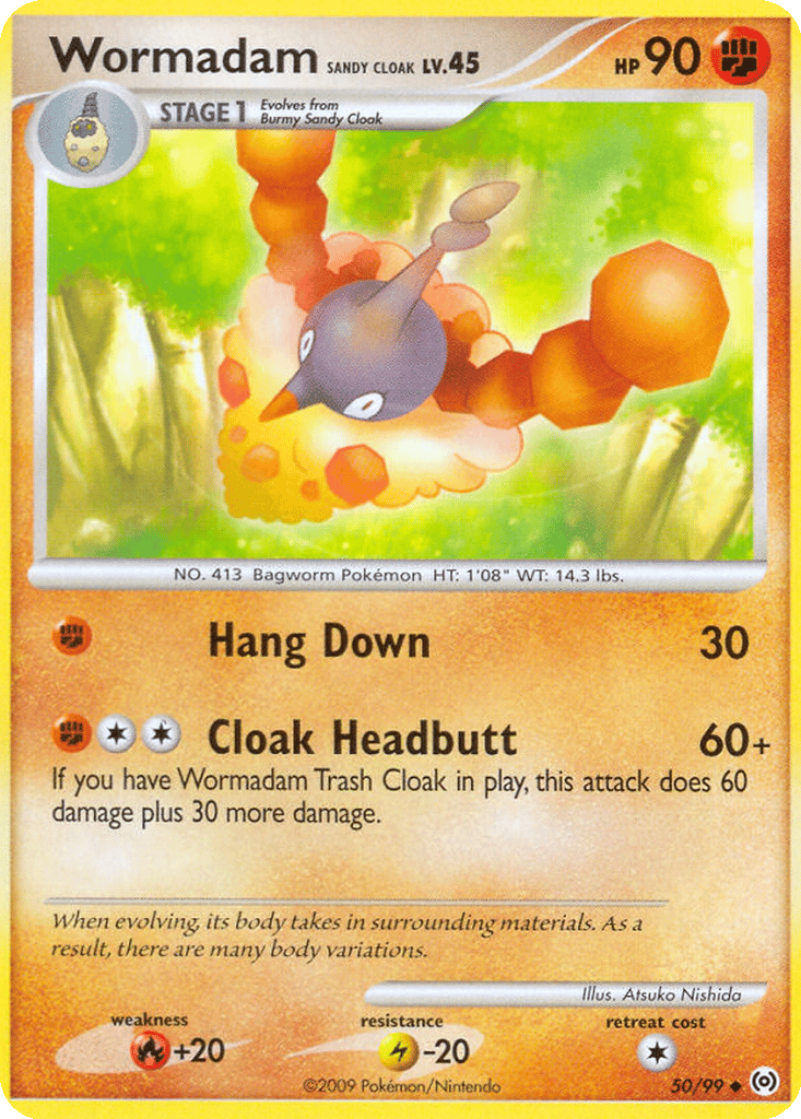 Wormadam (Sandy Cloak) card