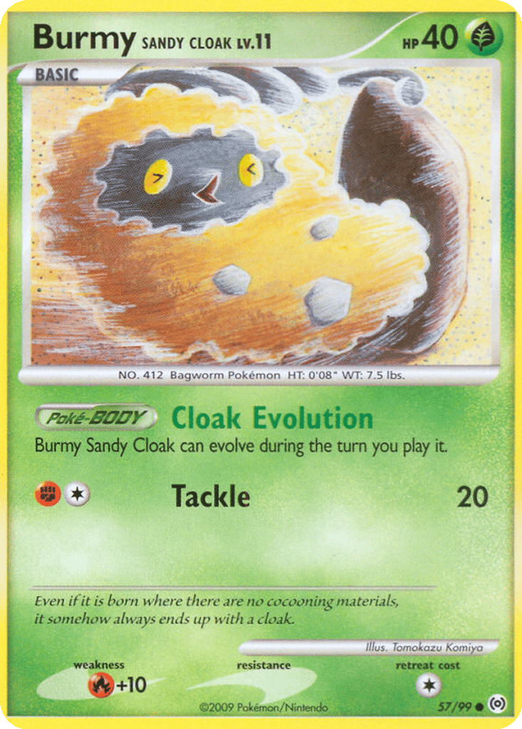 Burmy (Sandy Cloak) card