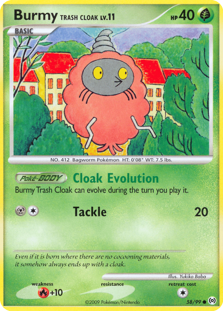 Burmy (Trash Cloak) card
