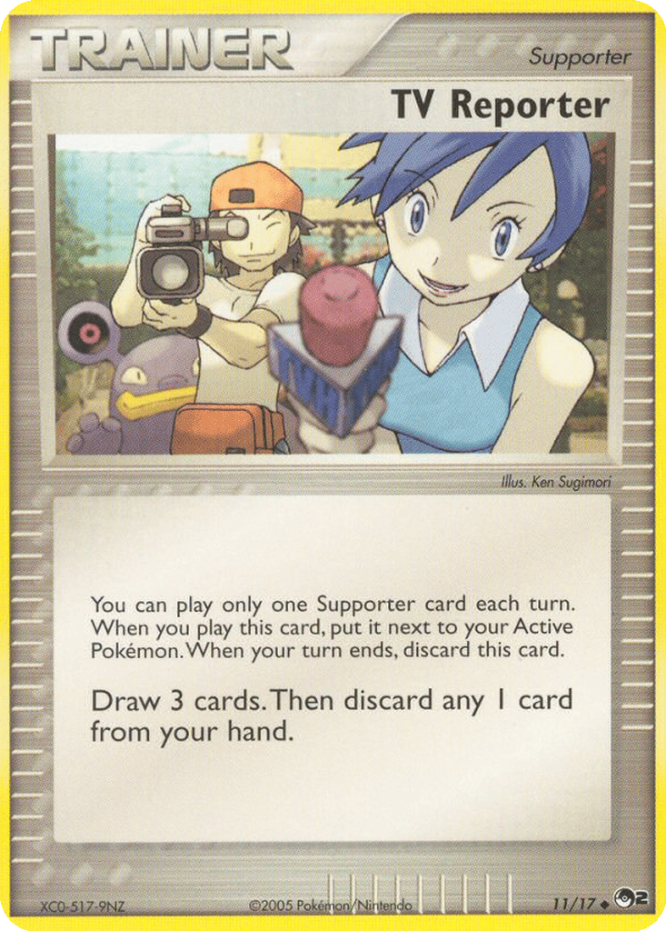 TV Reporter card