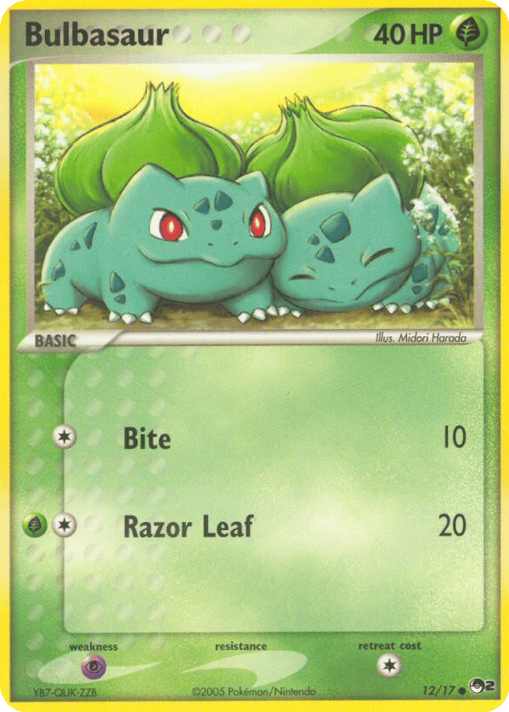 Bulbasaur card