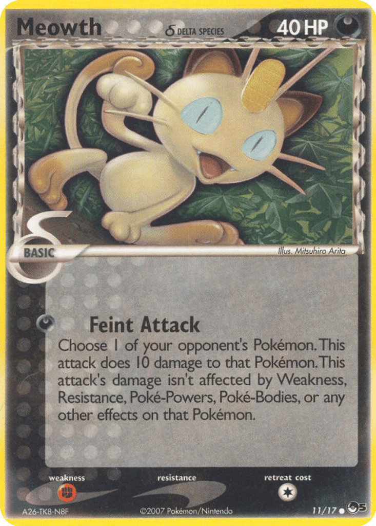 Meowth δ card